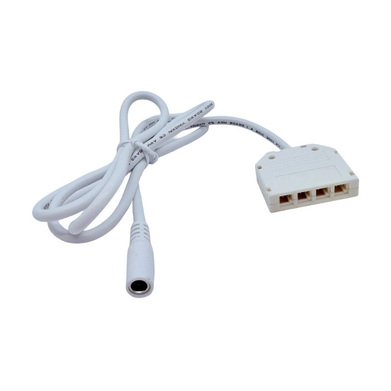 EasyLED 4-Port Splitter Box, DC to 3A Dupont 24V, 5 ft Lead