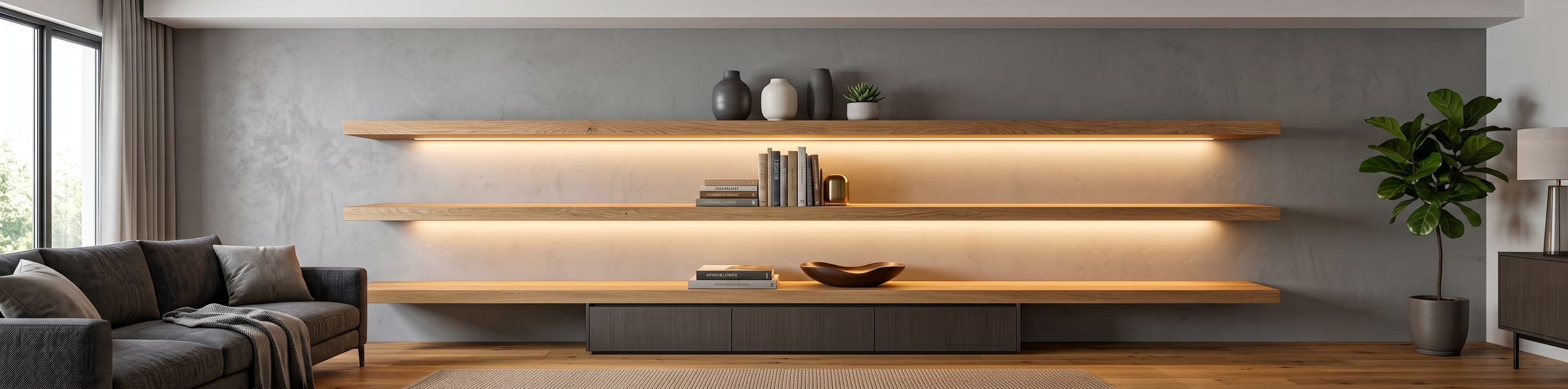 Floating Shelf Lighting